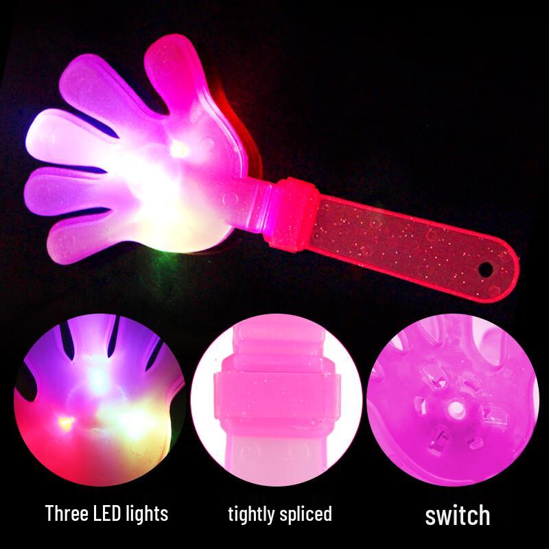 Glowing Hand Clapper Party Props (Pack of 50)