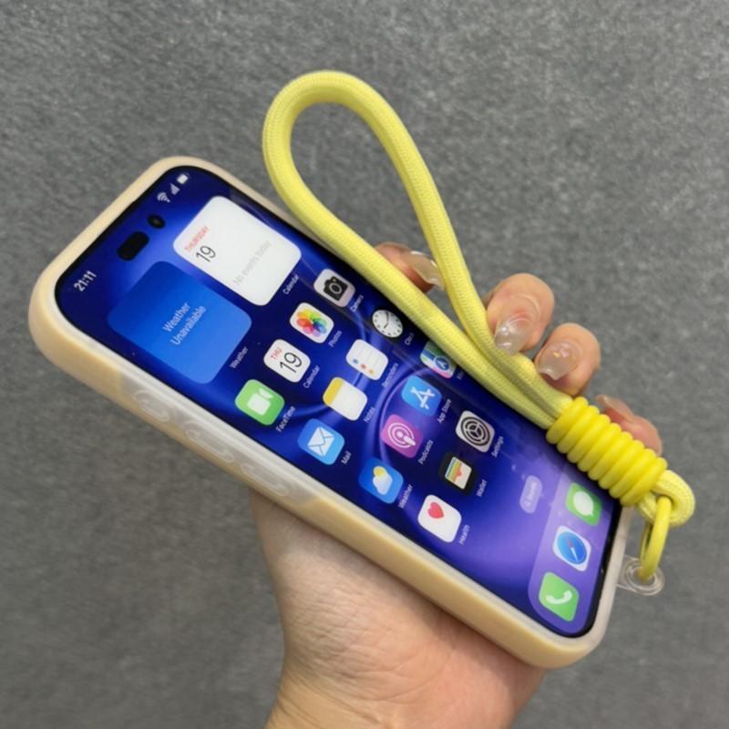 Luxury 3 IN 1 For Magsafe Lanyard Case for iPhone 16 15 14 Plus 13 12 Pro Max Wireless Charge Magnetic Clear Matte Soft Cover