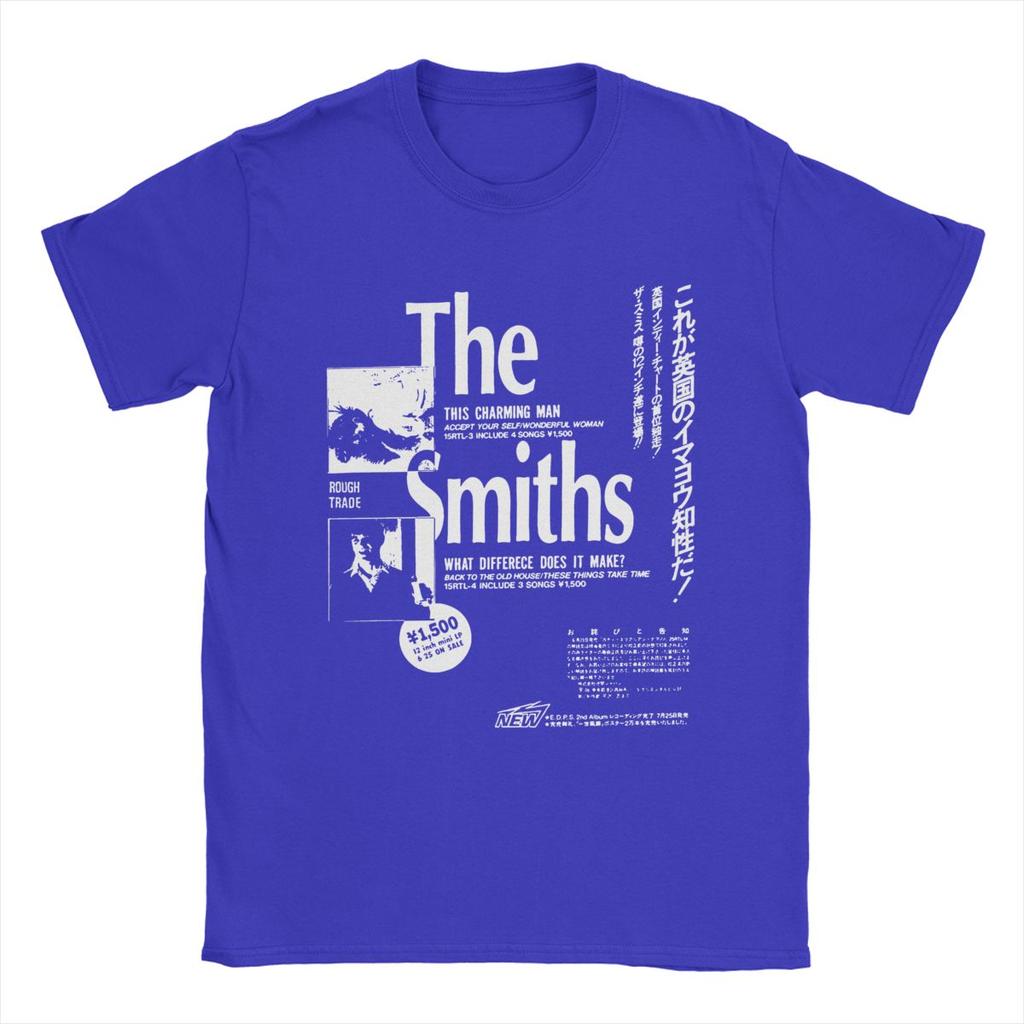 Music The Smiths Men's T Shirt Vintage Tee Shirt Short Sleeve O Neck T-Shirt Pure Cotton Birthday Present Clothes