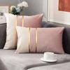 The Dutch Velvet Splicing Square Cushion Covers Gold Geometric Decorative Pillow Cover Throw Pillow Case Home Decor Sofa Bed