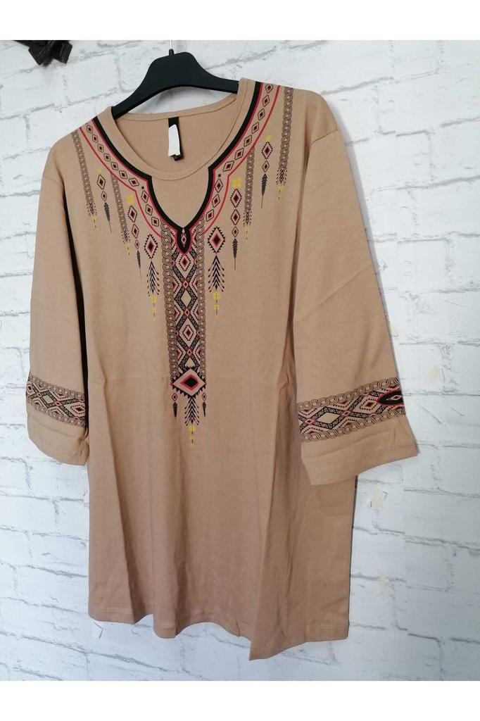 Damen-Bluse in großen Größen, perfekt für den Sommer, komplett aus Baumwolle, gekämmte Baumwolle, bequeme Bluse