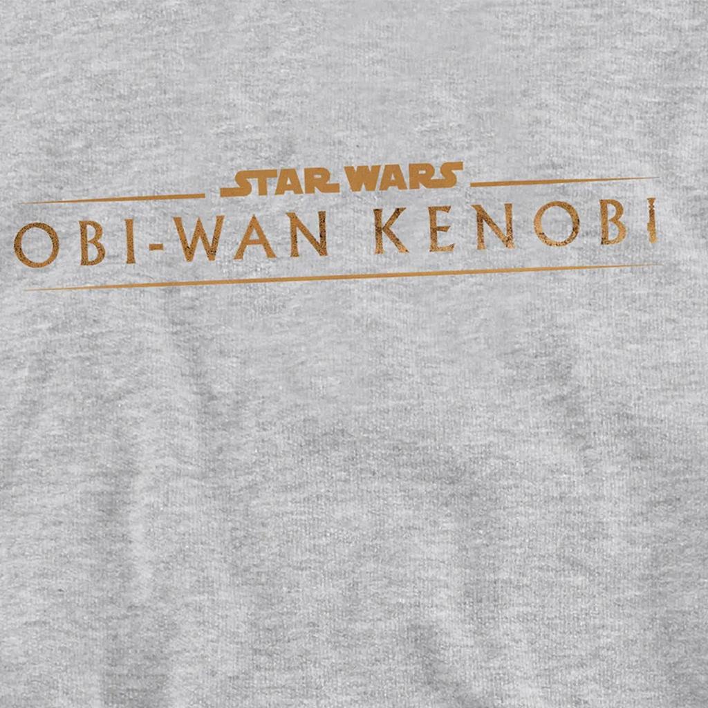 Star Wars: Obi-Wan Kenobi Childrens/Kids Logo Heather Pullover Hoodie