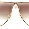 Excellent MIUMIU sunglasses Teardrop eyewear gold Women SMU A56 Used