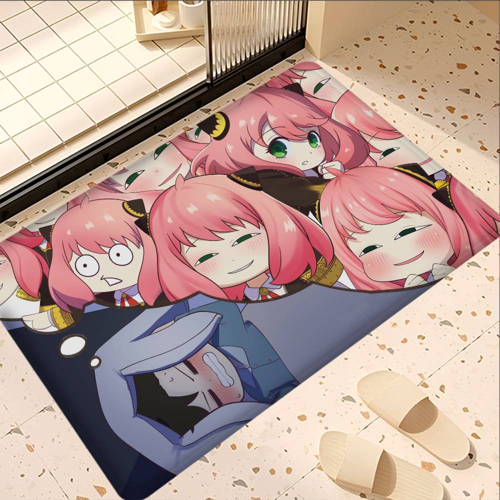Anime Spy X Family Long Rugs Cheaper Anti-slip Modern Living Room Balcony Printed Bedside Area Rugs