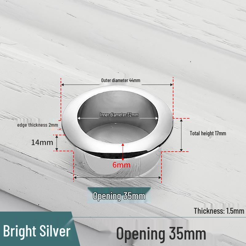 Cable Management Desk Grommet - Decorative Cover and Ring for Computer Furniture