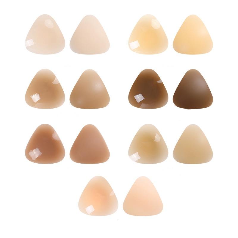 1Pair Chest Pads Bikini Set Push Up Padded Swimsuit Women Swimwear Silicone Breathable Bra Pad Nipple Cover