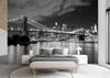 Wallpaper Brooklyn Bridge at night New York