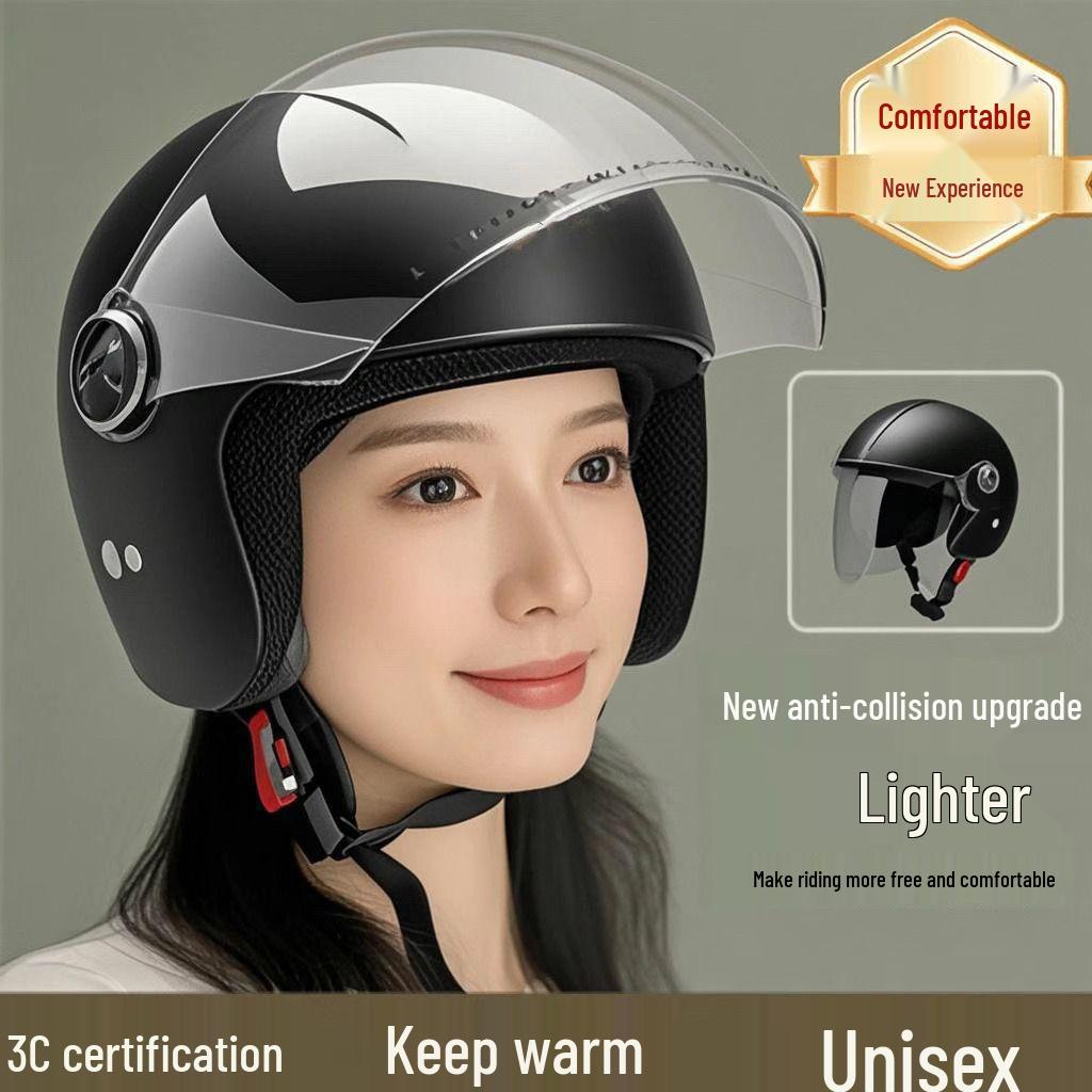 

Motorcycle & Electric Scooter Helmet for Men & Women - Cold Protection, Warmth, Anti-Fog Lens, All Seasons All Seasons - Travel