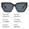 2/6PCS New Fashion Sunglasses Personalized Square Sunglasses Women's Retro Large Frame Sunglasses Women's Sunglasses M6248