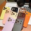 Corrugated Stripe Pattern Large Window Phone Case For For Iphone 17 Pro Max 17 16 1 14 13 12 Camera Protect Shockproof Matte Cover