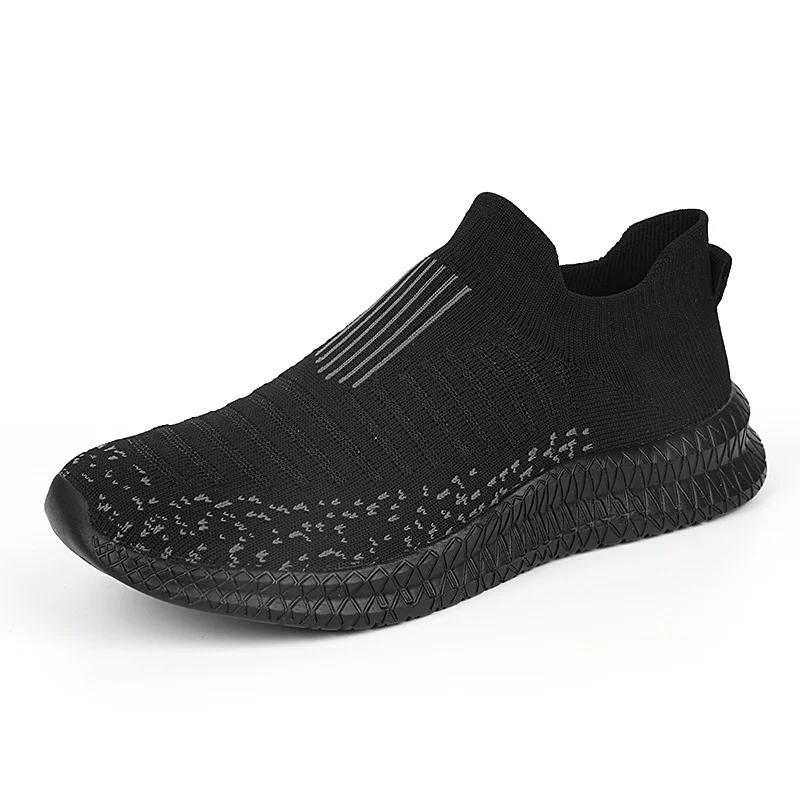 Men's Shoes Comfortable Light Sneakers Man Mesh Breathable Walking Shoes Casual Loafers Shoes Plus Size 46 Zapatillas De Deporte