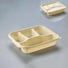 Xiao Yue Ya Biodegradable Corn Starch 4-Compartment Lunch Boxes