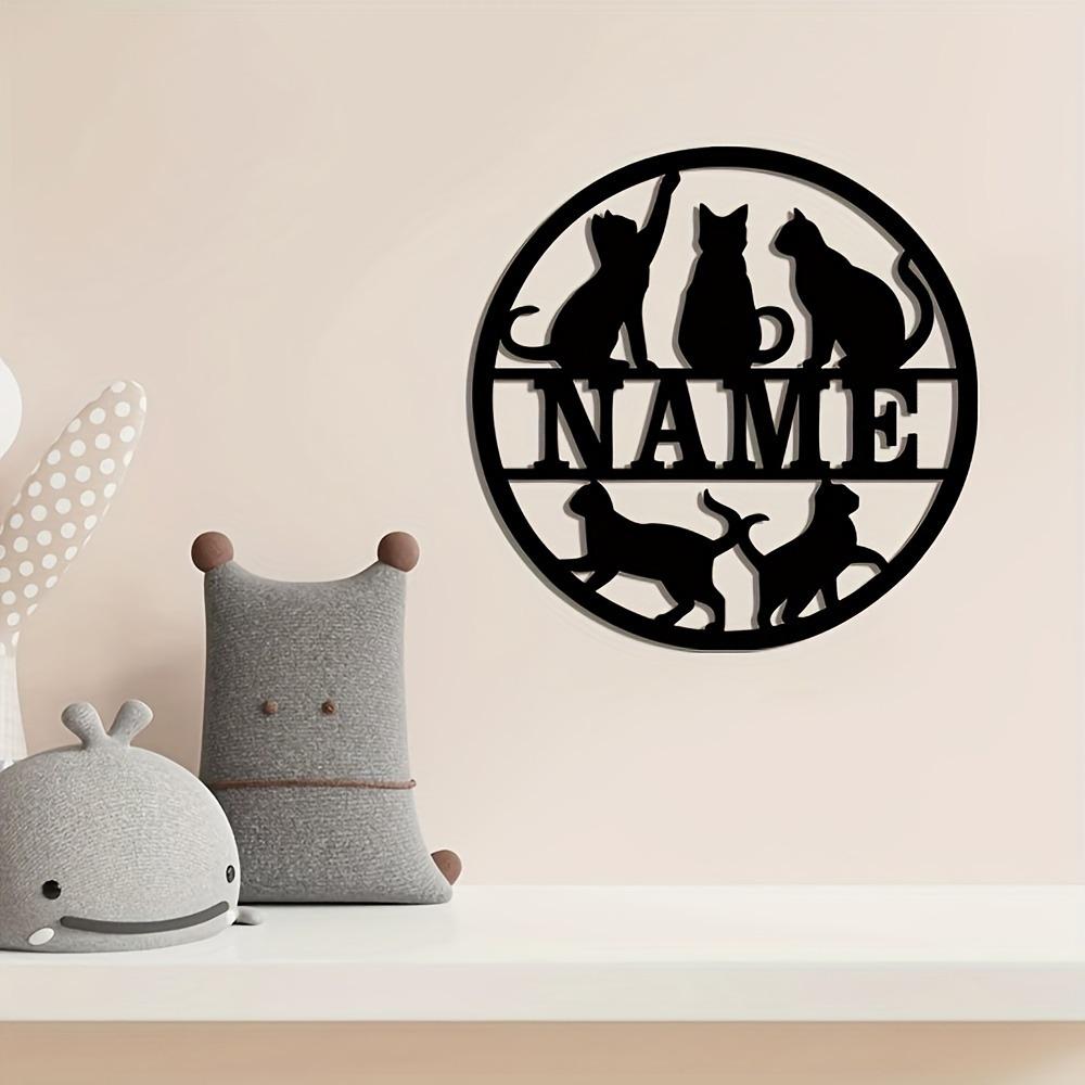 Custom Metal Cat Wall Art Decor for Farmhouse Indoor Outdoor