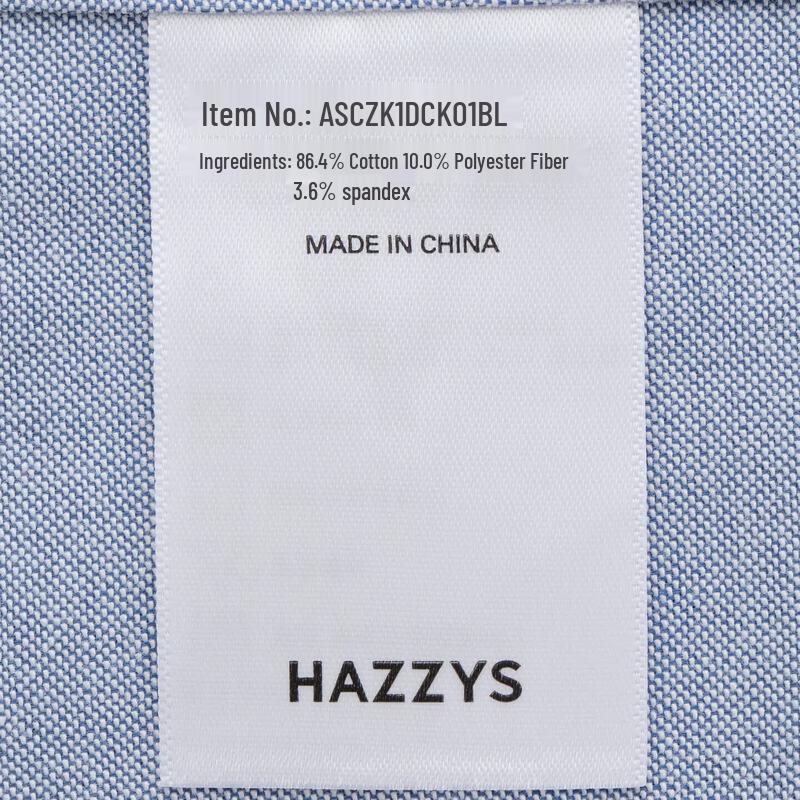 HAZZYS Men's Classic Casual Long-Sleeve Shirt