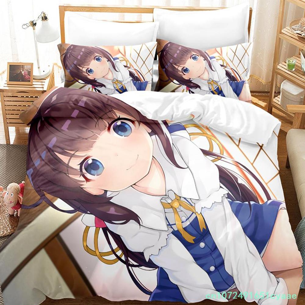The Ryuo's Work Is Never Done! Bedding Set Single Twin Full Queen King Size Bed Set Adult Kid Bedroom Duvetcover Sets Anime
