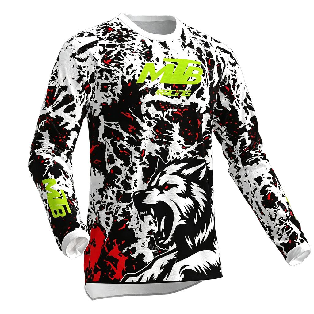 Kid Jersey Mountain Bike T-Shirt Motorcycle Offroad Mtb Jersey Motocross Shirt Sweatshirt Sportwear Clothing Outdoor Sports Top