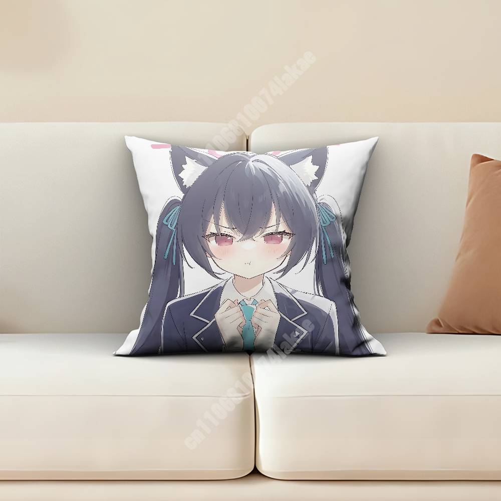 Blue Archive Kuromi Serika Sofa Couch Pillow Cover Cushion Case Home Bedroom Decoration