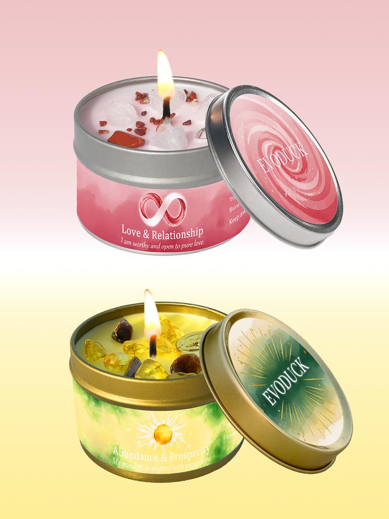Scented Candles 3oz Law of Attraction Love Manifestation Energy Boosting Christmas Home Decoration Candle Holders Gift