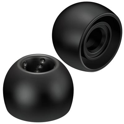 JVC Kenwood Replacement Spiral ML Pack of 6 EP-FX9ML-B Eartips, Dot, Size, Black,