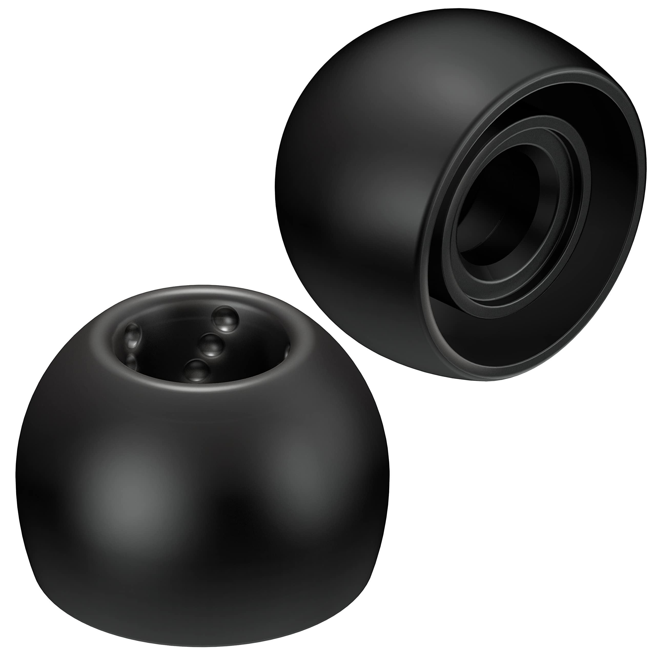 

JVC Kenwood Replacement Spiral MS Pack of 6 EP-FX9MS-B Eartips, Dot, Size, Black, чёрный