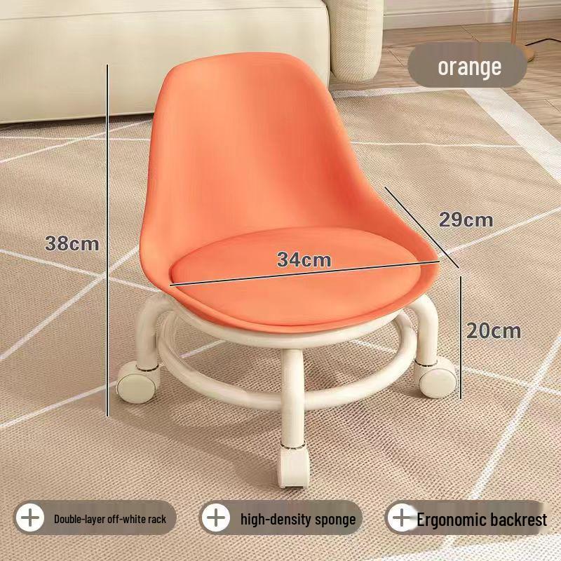 Rolling Pulley Stool for Home, Kids, Internet Celebrities, Soft, Simple Design, Ideal for Grout, Manicure, Pedicure.