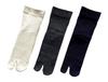 Damen Tabi Socken mit Anti-Rutsch-Noppen, Hergestellt in Japan, Ohne elastischen Bund, Baumwollmischung, Uni, 3-Paar-Set (Farben sortiert)