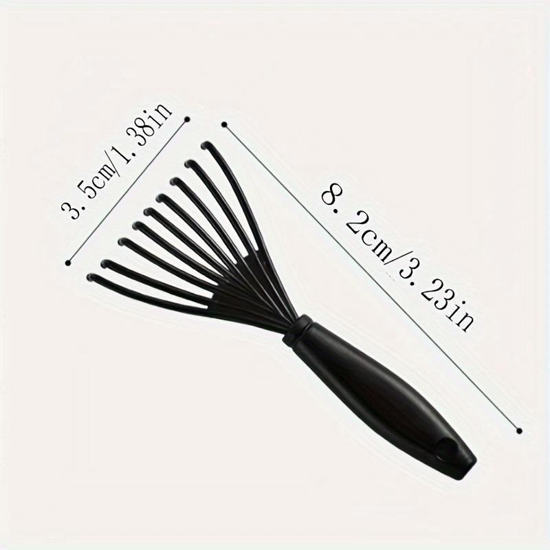 Piepteni convenabili în formă de T pentru curățarea băii cu pernă de aer - Pieptene de curățat din plastic cu bucle și cârlig cu gheare, fără întreținere și fără energie electrică, pachet