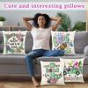 Easter Pillow Covers Decorations Cases For Home Holiday Set Of 4 Easter Pillowcase Holiday Home Sofa Bedside Pillowcase