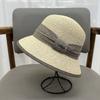 Lafite small brim hat versatile temperament sun hat handmade hook sun hat beach hat basin hat women