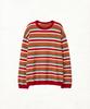 Dandel Dd Mori Stripe Damaged Knit (Red)
