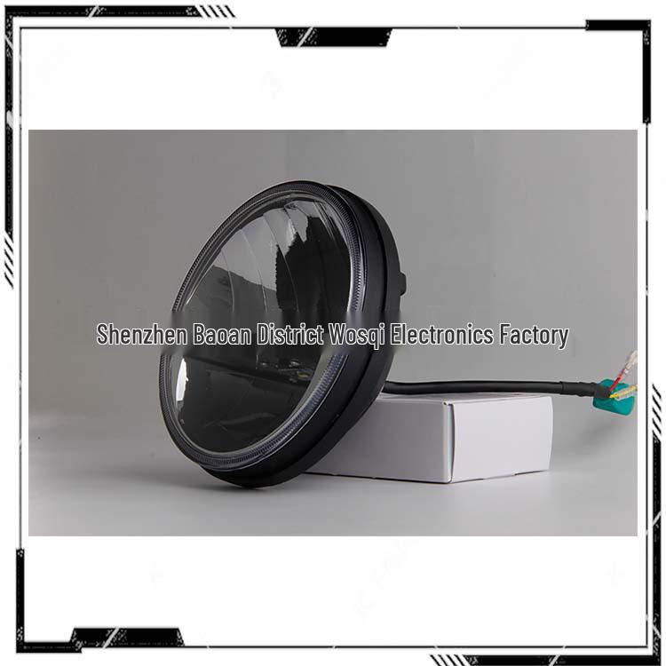 7” LED Headlight for Harley, Wrangler, Hummer H2 with High/Low Beam & White/Amber Turn Signal