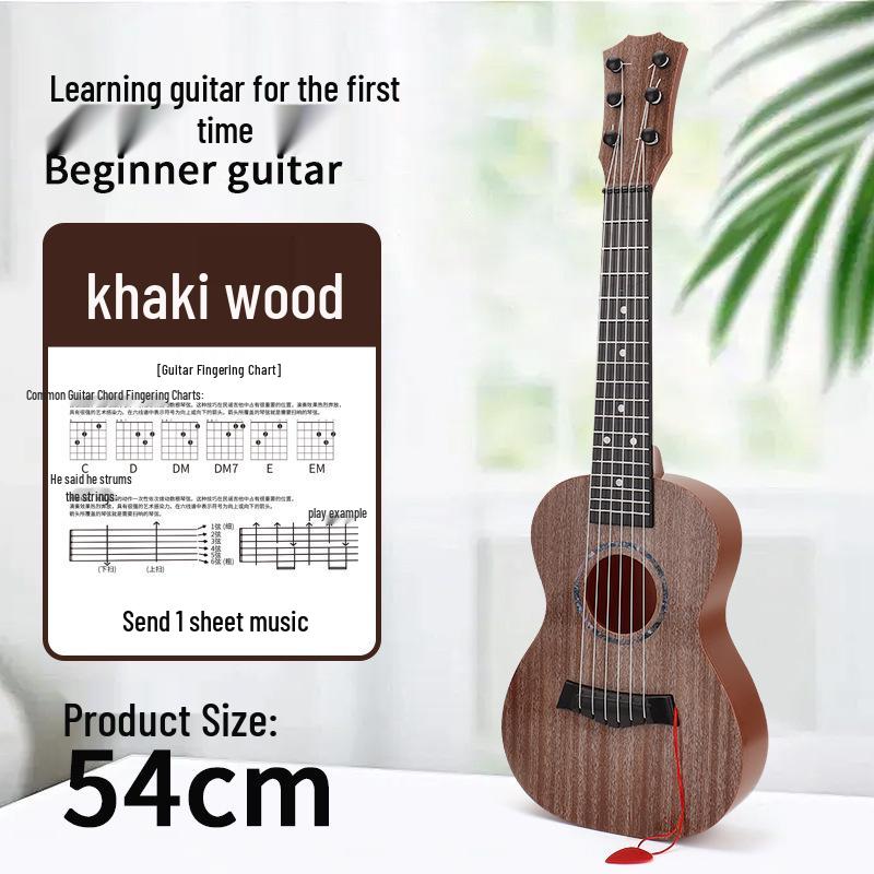 Large Six-String Children's Ukulele Toy - Playable Music Enlightenment Instrument