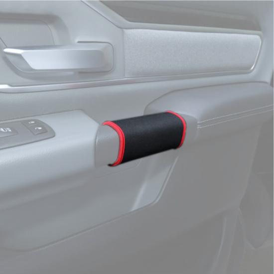 Car Inner Door Grab Handle Soft Cloth Cover Accessories For Dodge RAM 1500 19-25