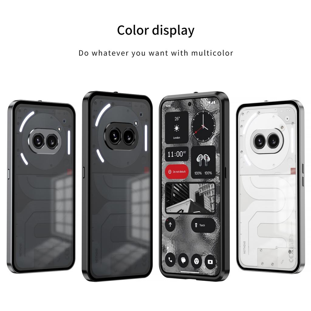 Applicable To Nothing phone1A Elastic Buckle Mobile Phone Case Metal Single-sided PC Goggles 1A Anti-drop Protective Cover