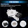 Transmission Range Sensor Neutral Safety Multifunction Switch Compatible for Kia Forte 2012-2018, Durable Metal Silver Tone