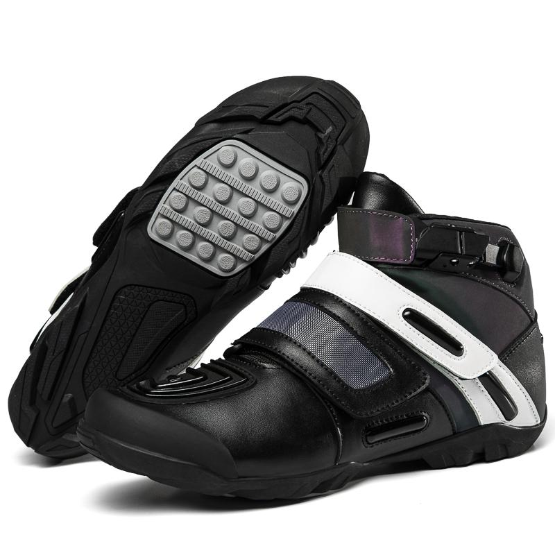 Herren Motorradschuhe Lässig Atmungsaktiv Motorradstiefel Paarstil Sommer Wasserdicht Höhenvergrößernd Motorradschuh