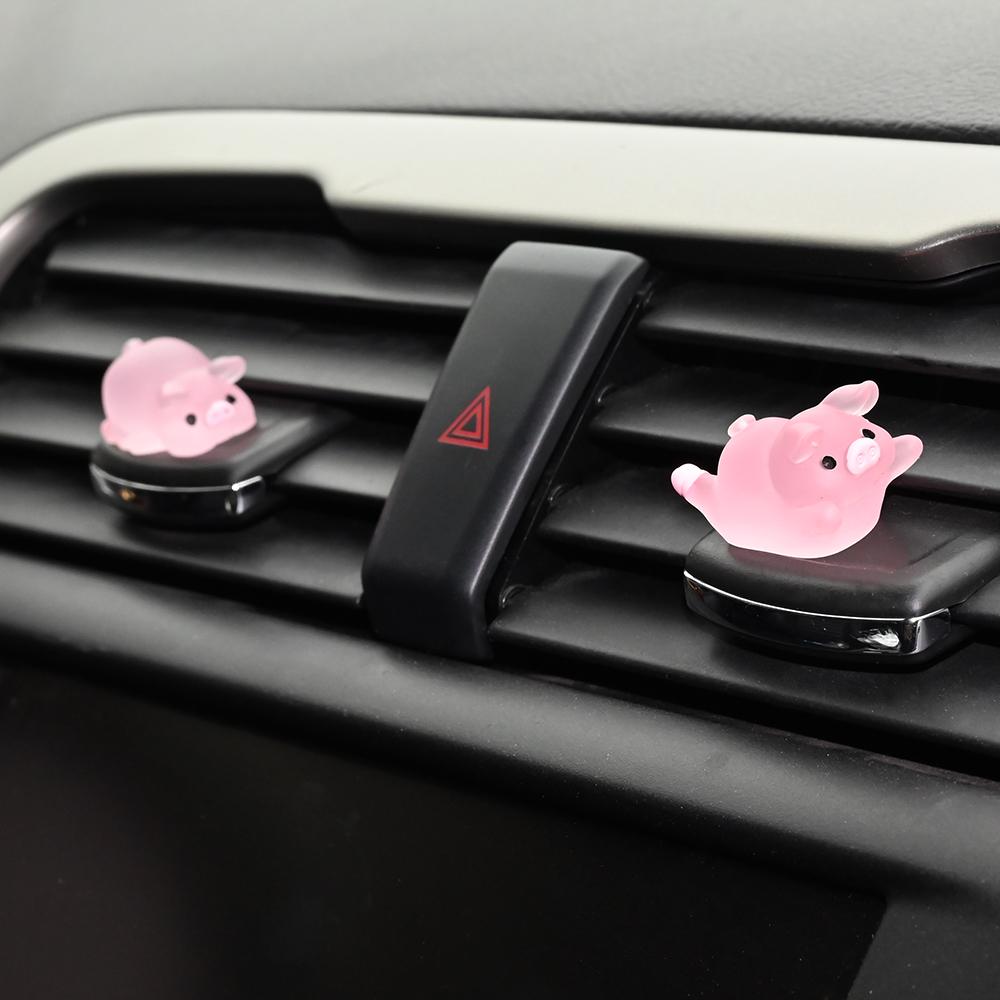 2ks Car Ornament Mini Pig