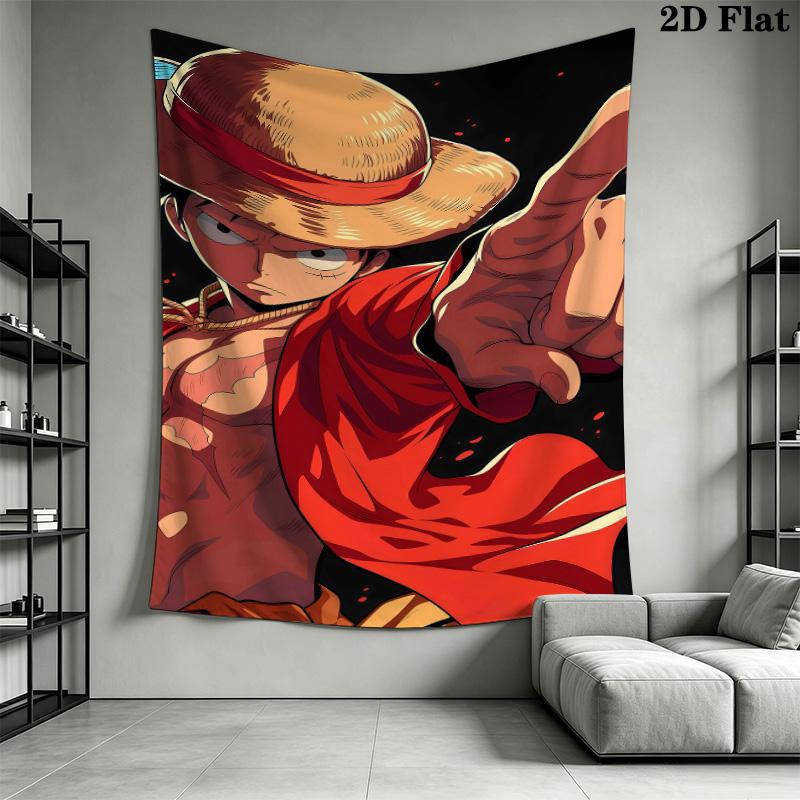 Luffy D Wall Tapestry Aesthetic Wall Hanging Printed Fabric Blanket Decorative Tapestries For Bedroom Living Room Home Decor
