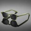 Retro Rice Nail Square Frame Sunglasses - Versatile, Fashionable, Anti-Glare, Perfect for Outdoor Travel and Photos.
