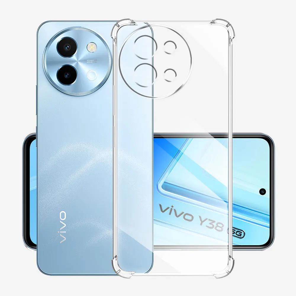 For Vivo Y58 5G Y36C Case Clear Silicone Soft Phone Case For Vivo Y37 Pro Y36C Y200 GT Transparent Shockproof Protect Back Cover