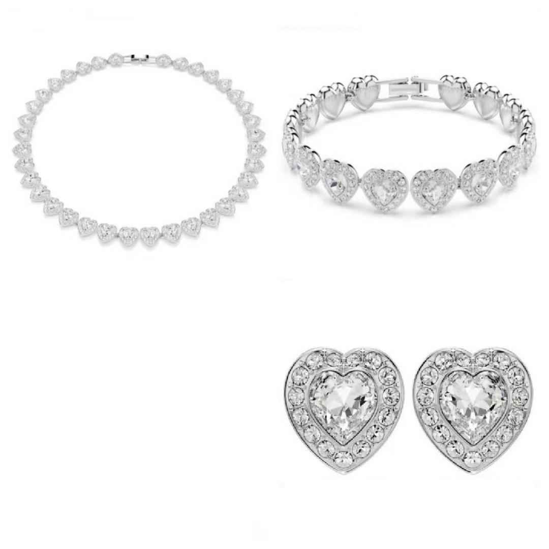 Golden Love Set, 2026 Fashion New Style, Necklace, Bracelet, Earring Set, High Quality Women s Style