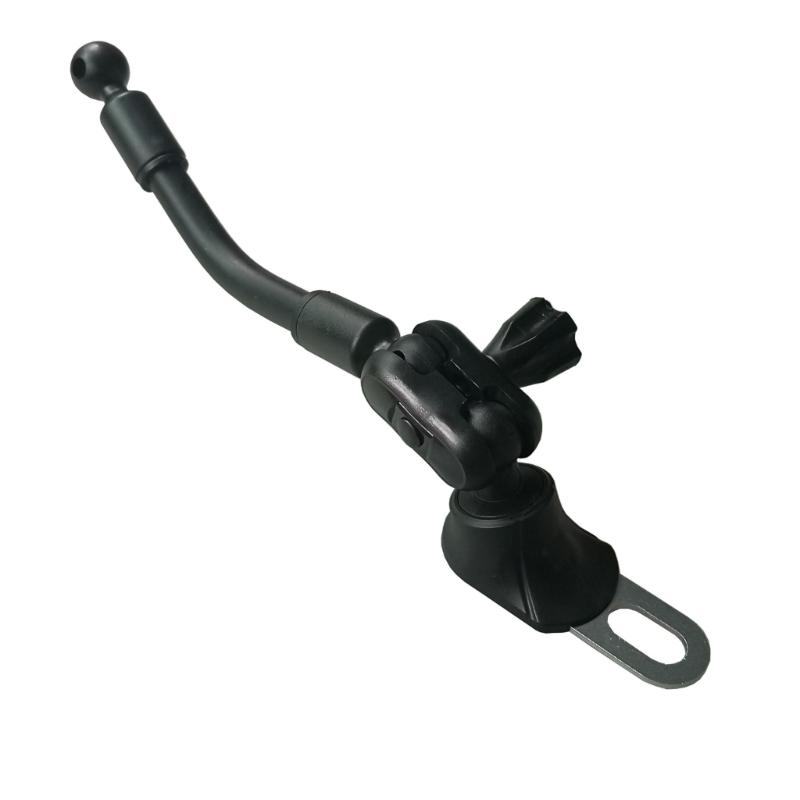 360 Rotatable Motorcycle Phone Holder with Strong 17mm Ball Joint for General Bike and Scooter Mounting