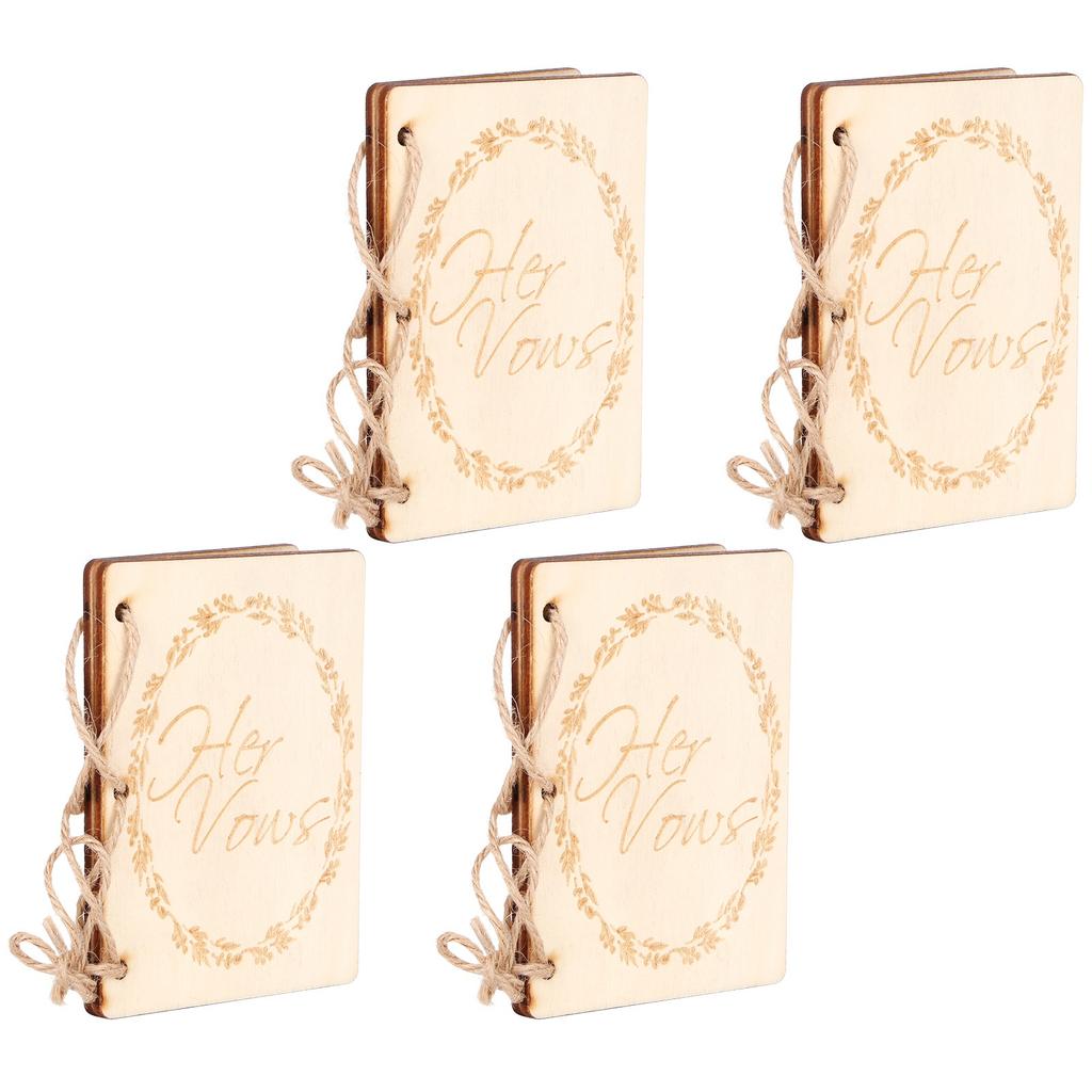 2er Set Hochzeitsheft Jubiläumsbücher Notizbuch Foto-Requisiten Dekoration Geschenk