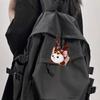 Soft Plush Tail Wagging Keychain Pull String Kitten Doll Pendant Plush Bag Ornament  Birthday Gifts