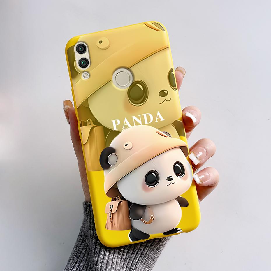 For Huawei Honor 8X Case Honor 8A 8C 8S Cover Cute Rabbit Panda Painted Soft TPU Phone Case For Honor 8A 8C 8S 8X Honor8X Fundas