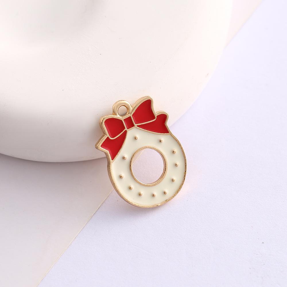 Alloy Drip Cartoon Santa Snowman Bells Diy Bracelet Pendant Pendant Accessories
