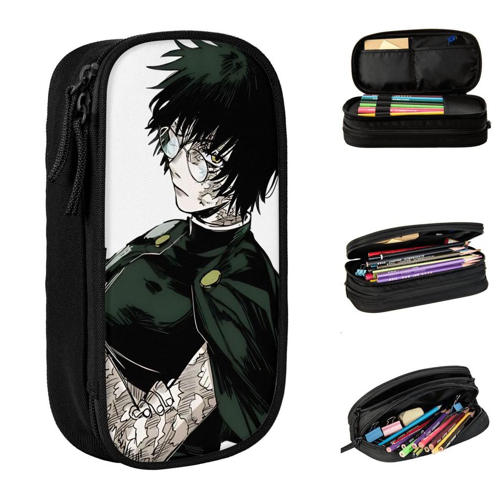 Maki Zenin Manga Pencil Cases JJK Kaisens Anime Pen Box Bags for Student Large Storage Students School Gift Pencilcases
