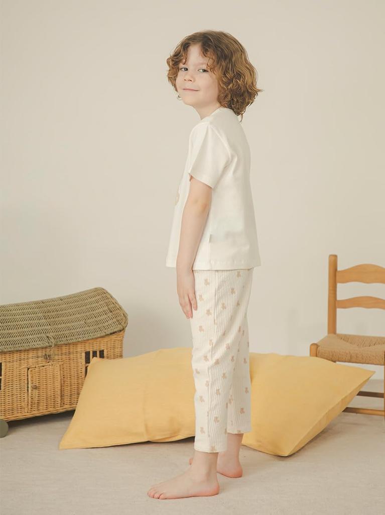 Gelato Pique Kids Plush PKCT259077 BEG 120 One-Point T-Shirt