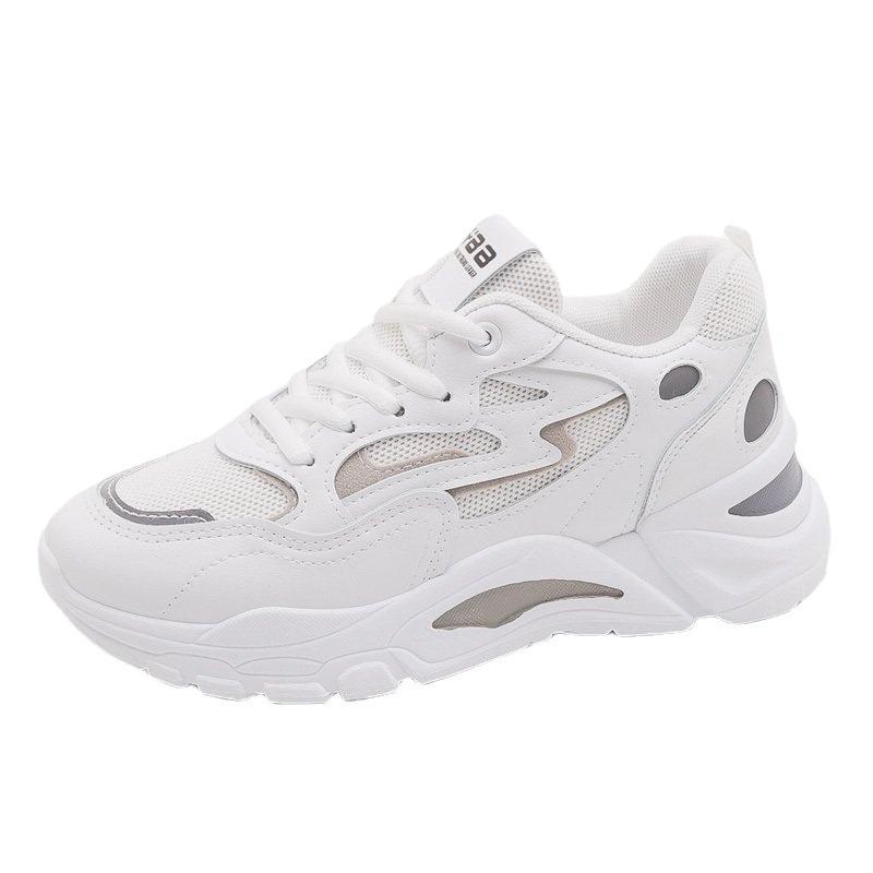 Damen Freizeitschuhe, Dicksohlige Dünne Mesh-Schuhe, Atmungsaktive Sportschuhe