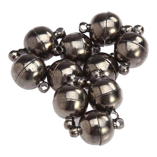 10Pcs 6mm/8mm Round Ball Magnetic Clasps DIY All Match Necklace Tools